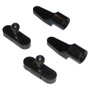 Perko Door Catches, Black Polymer, 2pk