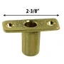 Perko Top Mount Rowlock Sockets, Manganese Bronze, 2-3/8 x 7/8 x 1 in, 2pk