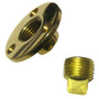 Perko Garboard Drain Plug, 1/2 in NPT, Cast Bronze, Brass Plug