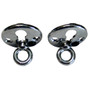 Perko Fender Lock, Chrome-Plated Zinc Alloy, 3/8 in Eye, 1-1/2 in Flange