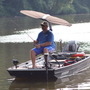 TACO Marine ShadeFin Mini Swivel Seat Mount, For Standard 4-Screw Swivel Seats, 6061 Aluminum, Misty Silver Finish