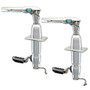 TACO Marine Grand Slam 380XL Outrigger Mount, For Hard Tops up to 4-1/2 in Thick, Offset Handle, SS316, Anodized Aluminum, 12 Locking Positions, Pair