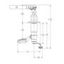 TACO Marine Grand Slam 380XL Outrigger Mount, For Hard Tops up to 4-1/2 in Thick, Offset Handle, SS316, Anodized Aluminum, 12 Locking Positions, Pair
