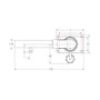 TACO Marine Grand Slam 380XL Outrigger Mount, For Hard Tops up to 4-1/2 in Thick, Offset Handle, SS316, Anodized Aluminum, 12 Locking Positions, Pair