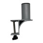 TACO Marine ShadeFin Mini Clamp Mount, Up to 2.25 in, 6061 Aluminum, Type 304 SS Rods, Misty Silver - Apollo Lighting