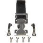 Attwood Marine Fuel Tank Strap Set, 1 in White Nylon Strap, Quick-Release Buckle, Footman Loops