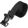 Attwood Marine Fuel Tank Strap Set, 1 in White Nylon Strap, Quick-Release Buckle, Footman Loops