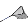 Attwood Marine Fold-N-Stow Fishing Net, Knot-Free Netting, Flip-Handle Lock