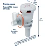 Attwood Marine Tsunami Mk2 T500 Livewell Aerator Pump, 12V, 500 GPH