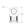 TACO Marine ShadeFin Mini Rail Mount, 6061 Aluminum, Type-304 SS Screws, Misty Silver Finish - Apollo Lighting