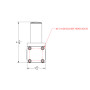 TACO Marine ShadeFin Mini Rail Mount, 6061 Aluminum, Type-304 SS Screws, Misty Silver Finish - Apollo Lighting