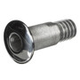 Attwood Marine Standard Straight Barbed Thru-Hull Fitting, 316 Stainless Steel, Above-Water-Line
