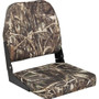 Attwood Marine Swivl-Eze Low Back Padded Flip Seat, 15 x 16 x 16 in, ABYC B, UV and Mildew-Resistant Vinyl - Apollo Lighting