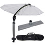 TACO Marine - ShadeFin Mini Sun Protection - With White Fabric - Bag, Kayak Mount Kit - Apollo Lighting