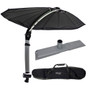 TACO Marine ShadeFin Mini Boat Sun Shade Kit, Kayak Mount, Carry Bag, 60 x 38 in Coverage, 36-52 in Height, WeatherMAX 3D, UPF 50+ - Apollo Lighting