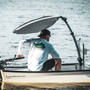TACO Marine ShadeFin Mini Boat Sun Shade Kit, Kayak Mount, Carry Bag, 60 x 38 in Coverage, 36-52 in Height, WeatherMAX 3D, UPF 50+ - Apollo Lighting