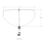 TACO Marine ShadeFin Mini Boat Sun Shade Kit, Kayak Mount, Carry Bag, 60 x 38 in Coverage, 36-52 in Height, WeatherMAX 3D, UPF 50+