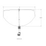 TACO Marine ShadeFin Mini Boat Shade Kit, Round Rail Mount, 60 in x 38 in Coverage, 36-52 in Height, UPF 50+ - Apollo Lighting