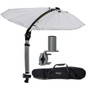 TACO Marine ShadeFin Mini Boat Shade Kit, Round Rail Mount, 60 in x 38 in Coverage, 36-52 in Height, UPF 50+