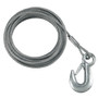 Fulton - Galvanized Winch Cable and Hook - Breaking Strength, 5,600 lbs, 7/32" x 50'