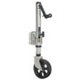 Fulton - Swing Away Bolt-On Jack - With 12" Travel, 8" Poly Wheel, Sharkskin Finish, XLT 1500 lbs