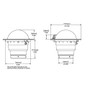 Ritchie - Globemaster Compass - Flush Mount, Black, 12V, 5 Degree Card