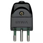 Vimar Supernova S11 2P+E Italian Axial Plug, 10A, 250V, IP20, SICURY - Apollo Lighting