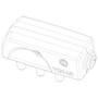 Vimar Supernova SPA17 Flat Plug, Italian Standard, 2P+E, 16A, 250V, 90 Degree Cable Entry