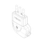 Vimar Supernova S11 2P+E 90 Degree Italian Plug, 10A, 250V, IP20, Screw Terminal