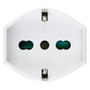 Vimar Supernova 2P+E Universal Axial Socket Outlet, For Euro, Italian and German Plugs, 16A, 250V, IP20, Screw Terminal, Halogen-Free
