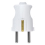Vimar Supernova German Standard 2P+E Axial Plug, 16A, 250V, IP20, Screw Terminal, Thermoplastic