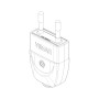 Vimar Supernova Series 2P 10A S10 Axial Plug, 250V, SICURY - Apollo Lighting