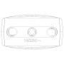 Vimar Supernova 2P+E 16A P17 Axial Outlet, 250V, IP20, Screwed Terminal - Apollo Lighting