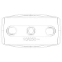 Vimar Supernova 2P+E 16A P17 Axial Outlet, 250V, IP20, Screwed Terminal