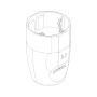 Vimar Supernova 2P+E German Type F Axial Socket Outlet, 16A, 250V, IP20, Screwed Terminal - Apollo Lighting