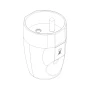 Vimar Supernova 2P+E French Axial Socket Outlet, 16A, 250V, IP20, Screw Terminal, Halogen-Free