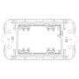 Vimar Neve Up Dual USA GFCI Outlet, 2P+E, 15A, 125V, 60Hz, 3-Module