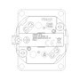 Vimar - SICURY Series - Universal Outlet Insert - 16A, 250V, Black - Apollo Lighting