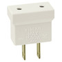 Vimar - SICURY Series - 2P USA Adaptor P10 Outlet - 15A, 125V, White - Apollo Lighting