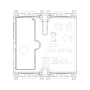 Vimar By-me Plus 4-Button Home Automation Control, 2-Module, RGB LED Locator