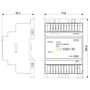 Vimar By-me Plus DIN-Rail MASTER Dimmer, For Dimmable Electronic Transformers, 230V, 40-500 VA at 50 Hz, 40-400 VA at 60 Hz, 4-Module Width, MOSFET, Protection Fuse