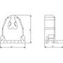 Vimar G5 Fluorescent Tube Lampholder, 250V 2A, 110C Rated, Snap Fixing, Screwless Terminals