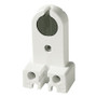 Vimar G13 Fluorescent Lamp Holder, 2A 250V, Rotor-Type, Screw Fixing, Brass Contacts, 80C Rated, White Housing