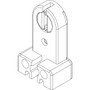 Vimar G13 Fluorescent Lamp Holder, 2A 250V, Rotor-Type, Screw Fixing, Brass Contacts, 80C Rated, White Housing