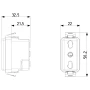 Vimar 8000 2P+E P17/11 Socket Outlet, 16A, 250V, Flush Mount, IP20