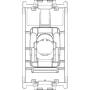 Vimar 8000 Series RJ45 Netsafe Outlet, T568A/B Universal Wiring