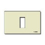 Vimar 8000 1-Module Cover Plate, for 3-Module Flush Mounting Boxes, Snap-Fix