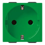 Vimar Neve Up German Standard SICURY Socket Outlet, 2P+E, 16A, 250V, 2 Modules - Apollo Lighting
