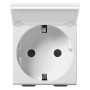 Vimar Neve Up German Standard SICURY Socket Outlet, 2P+E, 16A, 250V, 2 Modules - Apollo Lighting