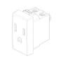 Vimar Neve Up 2P+E 15A USA+SASO Socket Outlet, 127V, Flush Mount